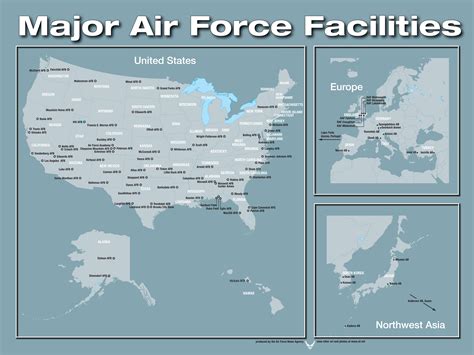 air force bases overseas map.